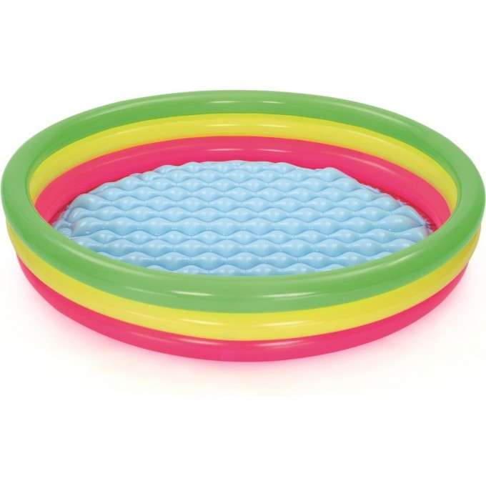 Детский надувной бассейн BESTWAY "ЛЕТО" 152х30см с надувным дном 51103 BW