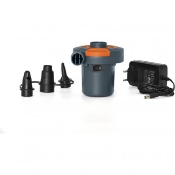 Насос электрический BESTWAY SIDEWINDER AC/DC 12В/220В с адаптером, 490л/м, 3 насадки в комплекте